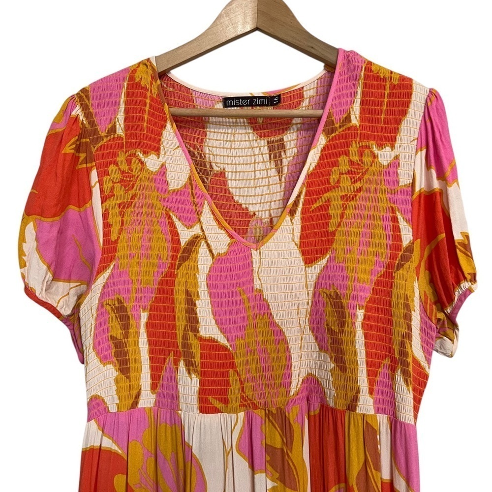 Mister Zimi Summer Cecile Maxi Dress in Tahiti Print Size 16 - Picture 4 of 12